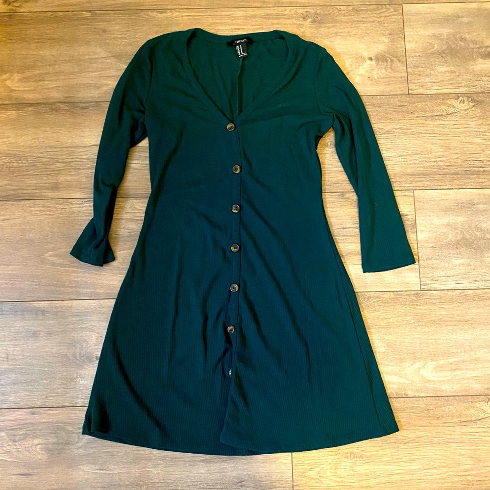 3/4 sleeve shift dress